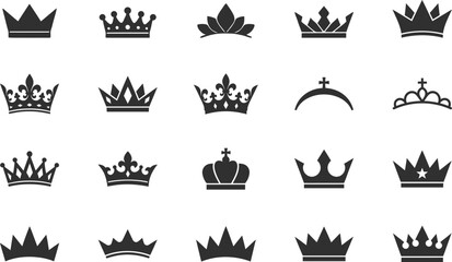 Collection of various crowns and tiaras royal © MD NAZRUL