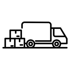Fototapeta premium Unloading Icon