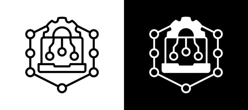 Itil Framework whiteblack icon