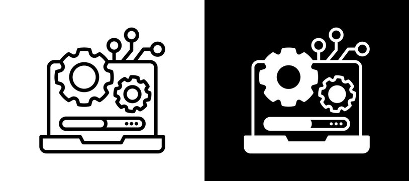It Service whiteblack icon