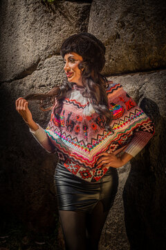 Andean Fashion Peruvian Textile Handmade textile fashion from the Peruvian Andes