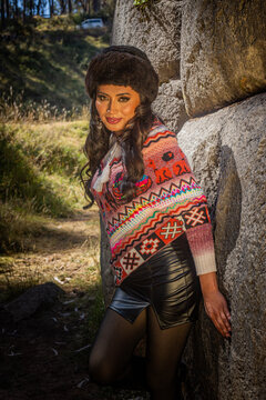 Andean Fashion Peruvian Textile Handmade textile fashion from the Peruvian Andes