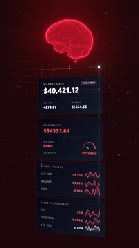 Expansive wide angle surveying a bear market alert system featuring a flashing red panic liquidation dashboard inside a comprehensive quantitative trading panels displaying English metrics.