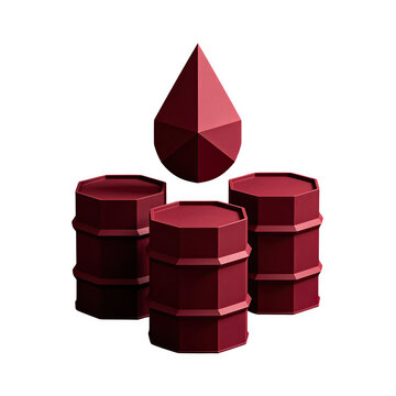 Oil barrels with drop &mdash; petroleum reserves