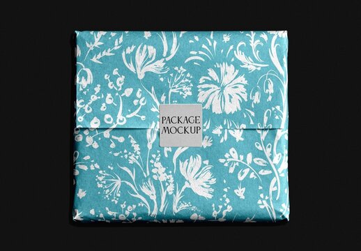 Gift Wrapping Package Mockup For Product And Branding Design