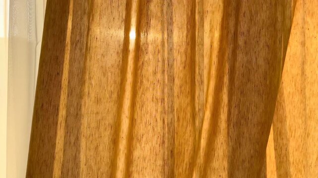 Hand adjusting curtain for smart home light control