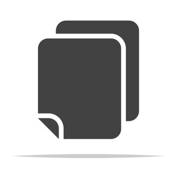 Copy icon transparent vector isolated illustration