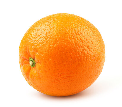Fresh orange isolated on white background. Clipping path.
