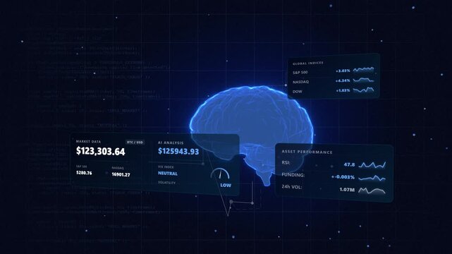 Expansive wide angle surveying a corporate fintech dashboard featuring a analytical blue institutional trading platform inside a comprehensive quantitative trading panels displaying English metrics.