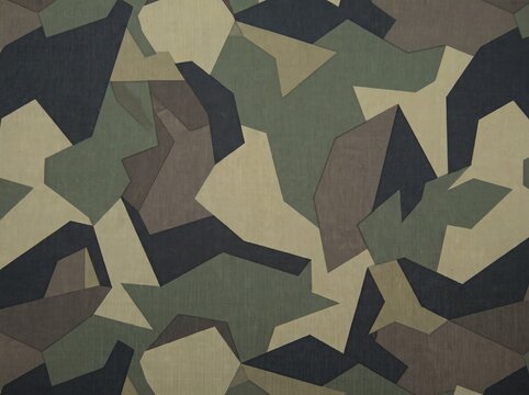Geometric Splinter Camouflage Pattern Background for Tactical Apparel and Streetwear