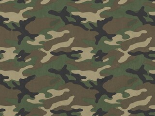 Fototapeta premium Seamless Woodland Camouflage Pattern Background for Apparel and Textile Design