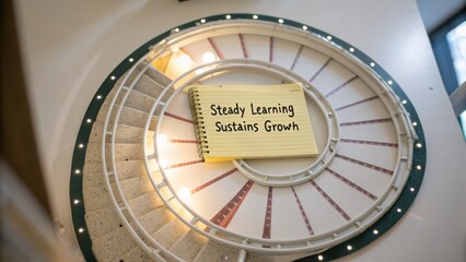 Fototapeta premium Steady Learning Strategy to Foster Continuous Growth in Professional and Personal Development Journey of Individuals