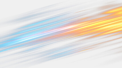 Abstract Motion Lines with Blue and Gold Glow PNG © Dimariyss