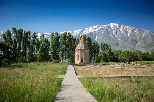 Halime Hatun Tomb in Van Turkey Seljuk Era Stone Mausoleum Historic Islamic Architecture