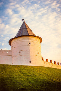 Kazan Kremlin, Russia, 29 Jule 2015, Fortress old stone heritage fortification