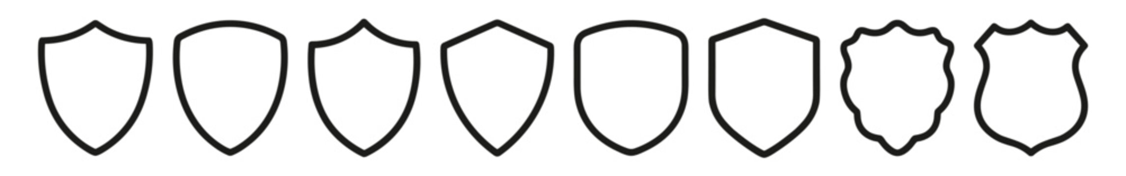 Set of decorative garland flags with various patterns including stars, stripes, and dots in black and white on transparent background