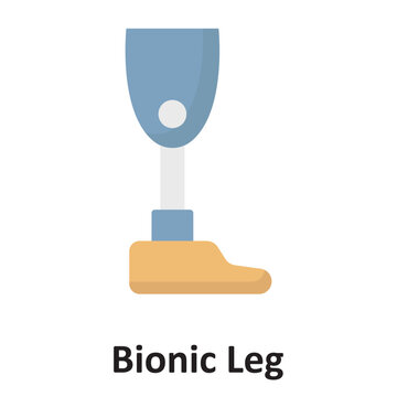 Bionic Leg Vector Icon which can easily modify or edit
