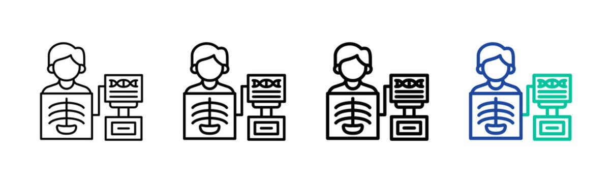 Medical Imaging Icon Collection Different Style Outline