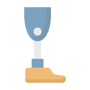 Bionic Leg Vector Icon which can easily modify or edit