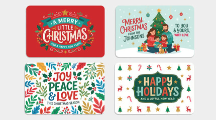 Holiday greeting cards collection © Kalimasada