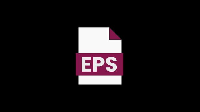 EPS File Icon: A clean and clear icon representing an Encapsulated PostScript file format, commonly used in graphic design and vector illustration.