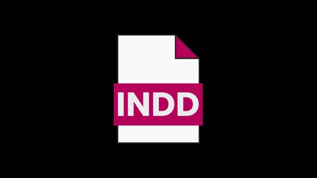 INDD File Icon: A clean graphic representation of an INDD file format icon, signifying digital document creation and design.