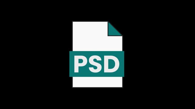PSD File Icon: A clean and simple icon representing a Photoshop document file (PSD), indicating a graphic design or editing resource.