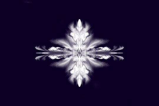 Glowing floral design