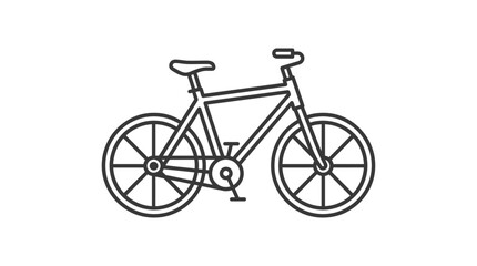 Fototapeta premium Bicycle Outline Vector Icon