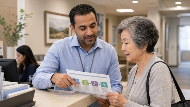 Prior Authorization Arab Male Patient Navigator Middle
