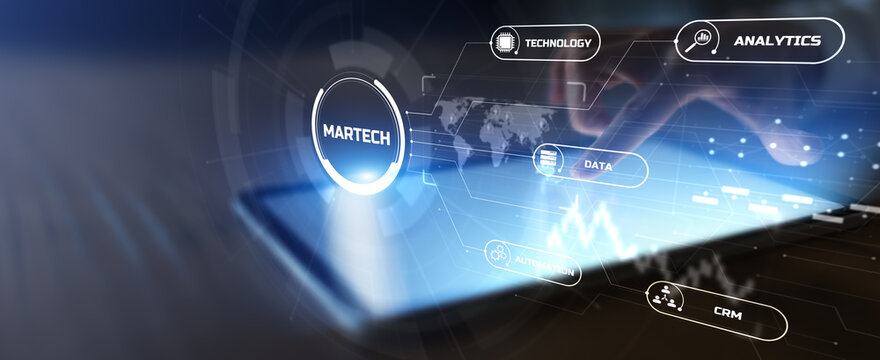 MarTech Marketing Technology Platform for Data Analytics CRM and Business Automation