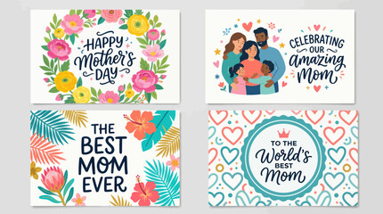 Mothers day greeting card collection © Lexxa