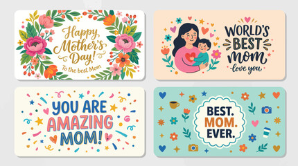 Mothers day greeting cards © Lexxa
