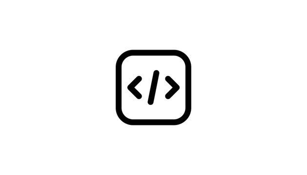 Programming Icon &ndash; Developer Code, Software Development and Coding