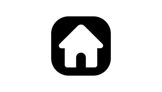 Home App Icon &ndash; House Button, Homepage and Mobile Navigation