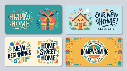 New home celebration greetings set © Lukas