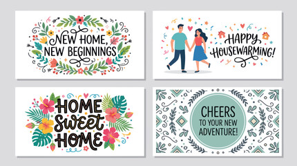 New home new beginnings and housewarming greetings © Lukas