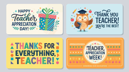 Teacher appreciation greetings and messages © PajeroFortuna