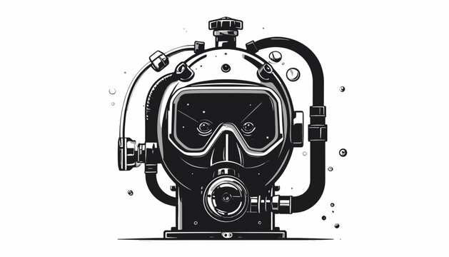Diving Scuba Gear Full Face Mask.