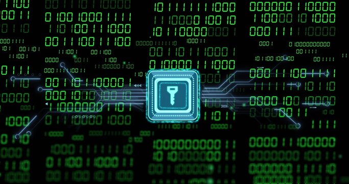 System startup initiating microchip pulsing and sending data along circuit traces in tech matrix