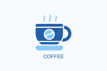 Fototapeta premium Coffee Icon Or Logo Isolated Vector Illustration