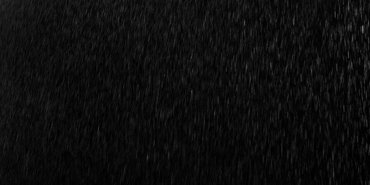 Manga style rainfall anime blue rain overlay on black background