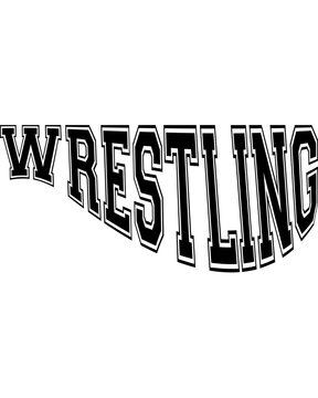 Wrestling text font tshist design graphic art
