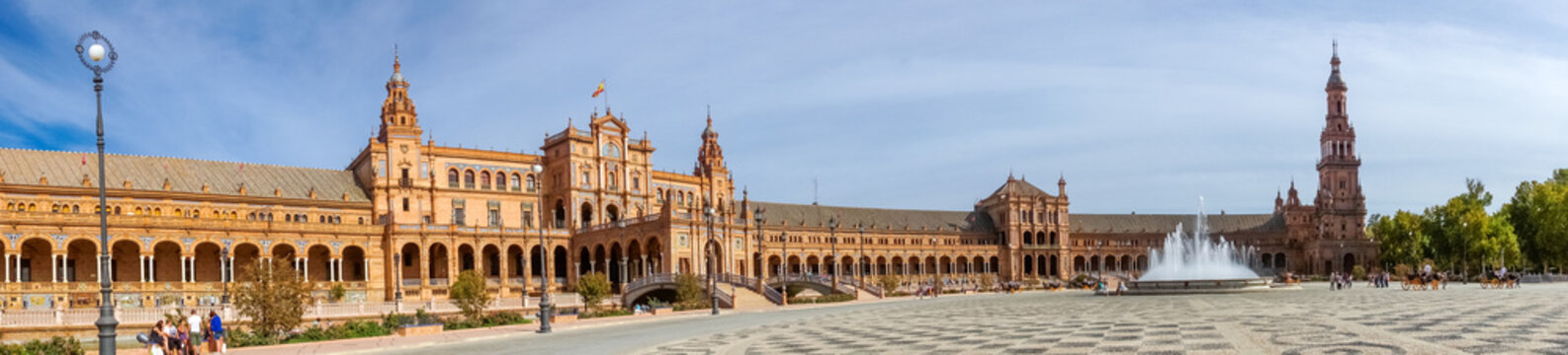 Plaza de Espana, Sevilla, Spanien 