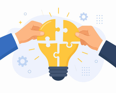 Business Partnership Solving Innovation Idea