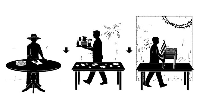 Evolution of man from primitive to modern office worker.