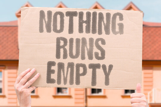"Nothing runs empty" All systems require some form of energy. SYSTEMS. REQUIRE. ENERGY. NOTHING. EMPTY.