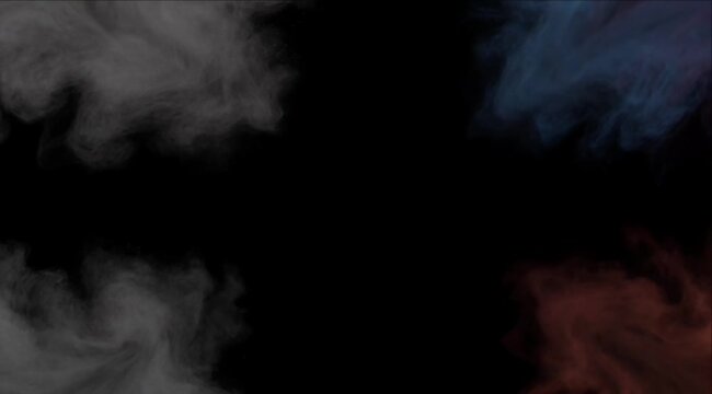 Cinematic smoke cloud background abstract dark frame with soft vapor haze edge and color mist creating moody dramatic atmosphere for banner design copy space dreamy modern graphic project