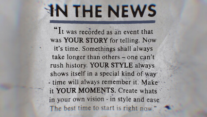 News Media Moment