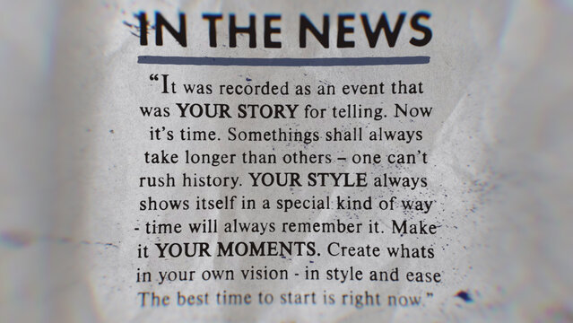 News Media Moment